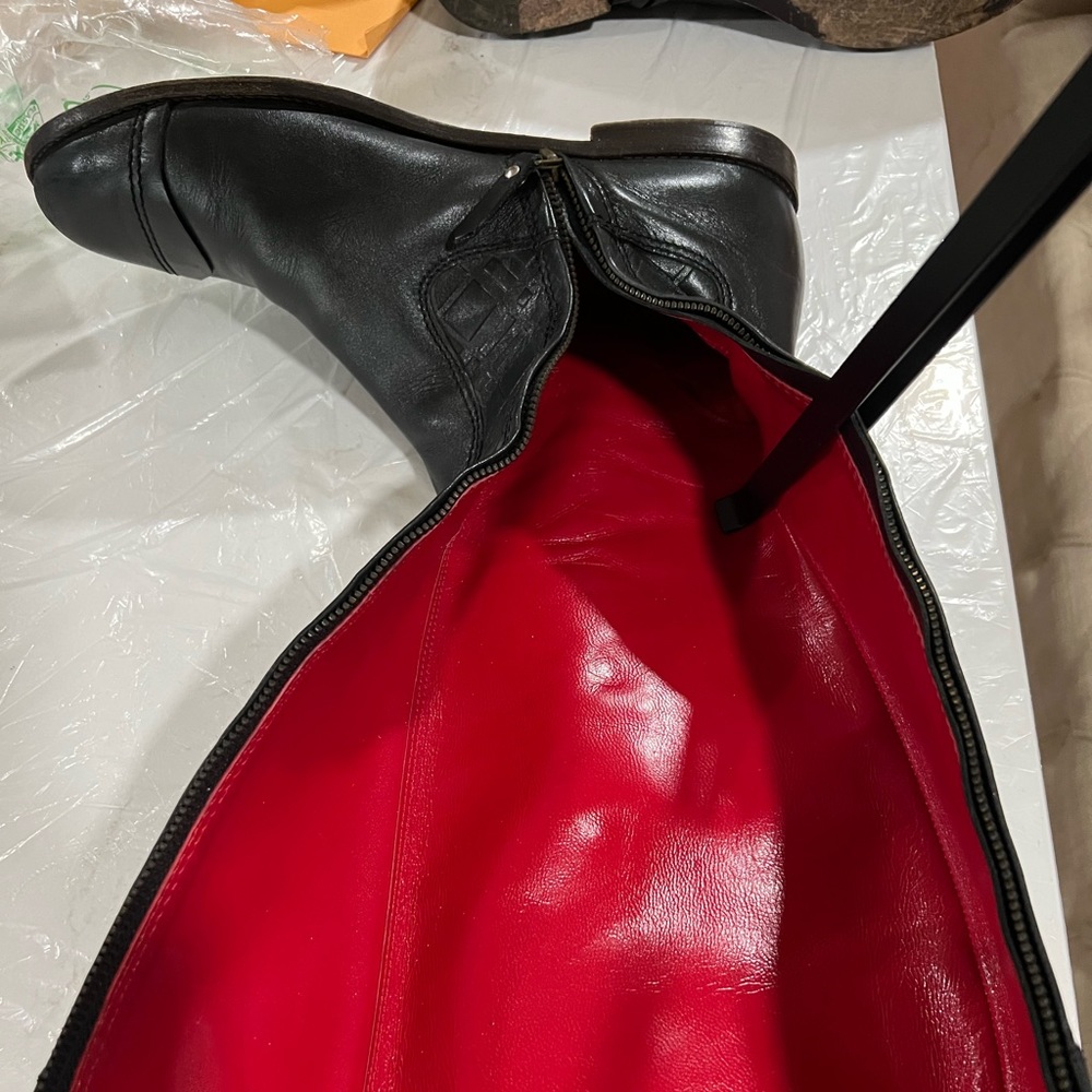 BURBERRY NOVA CHECK Equestrian Signature Riding Boots Size 39.5 - Picture 10 of 16